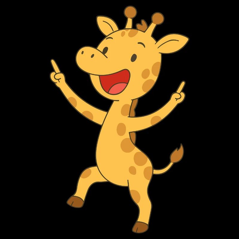 Girafe de bonne humeur