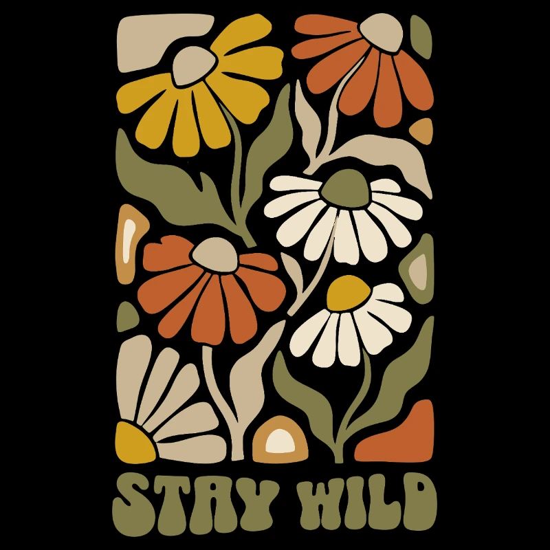 Fleurs rétro Stay Wild - Boho Floral