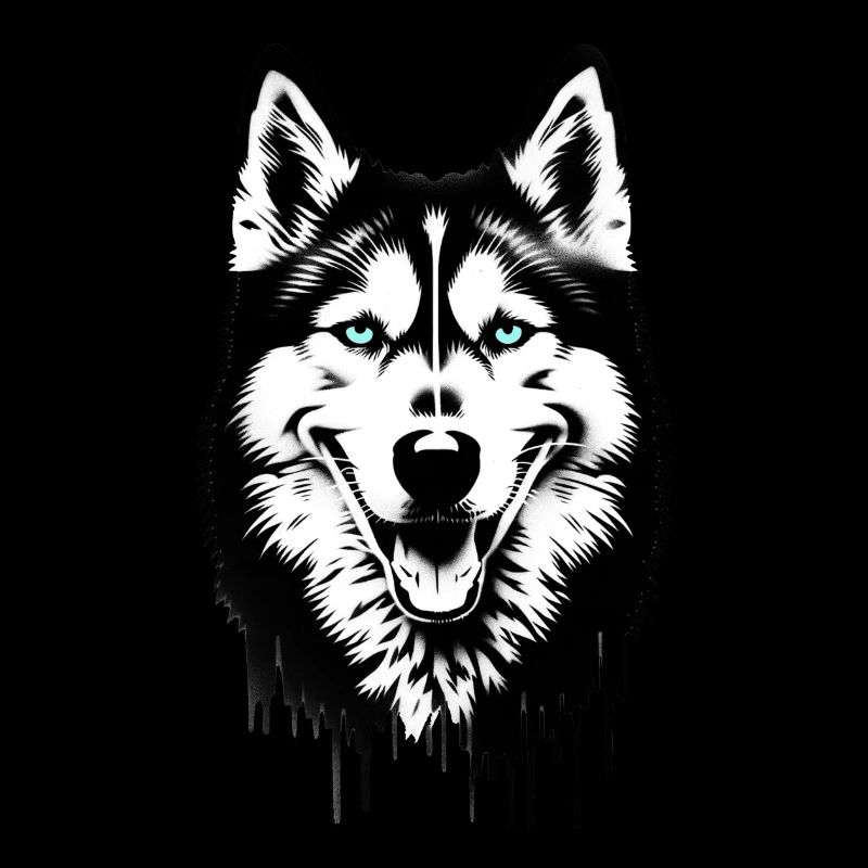 Husky Dog Face