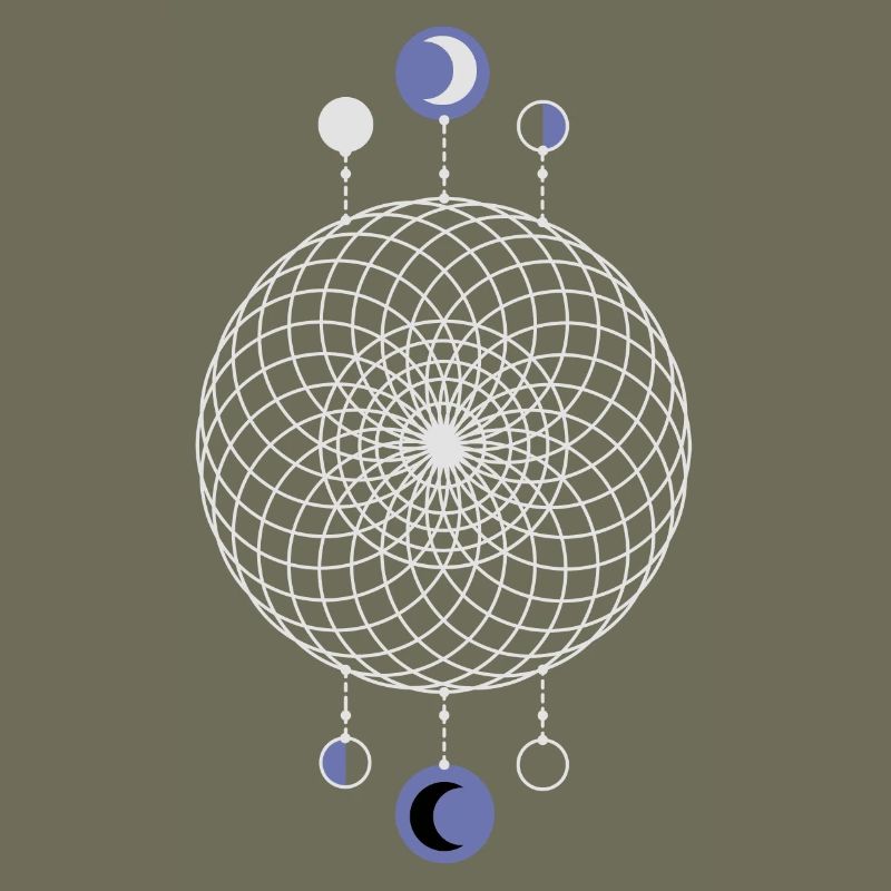 Geometric Pattern Moon Phases