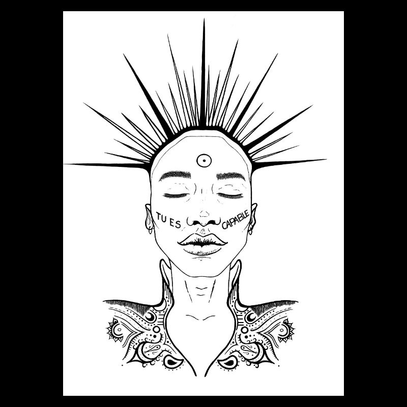 capable encadré blanc