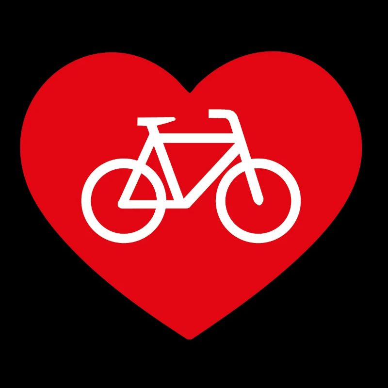 Bicycle with heart