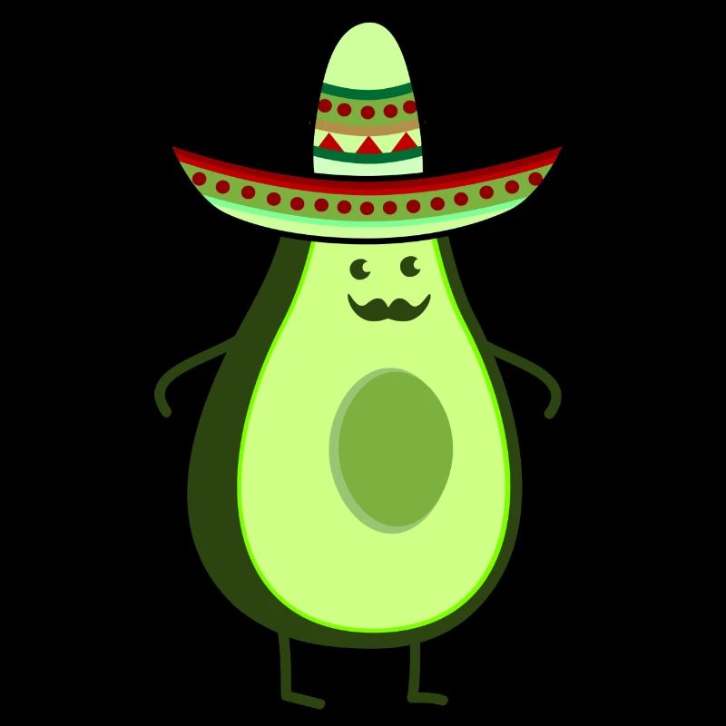 Funny mexico avocado