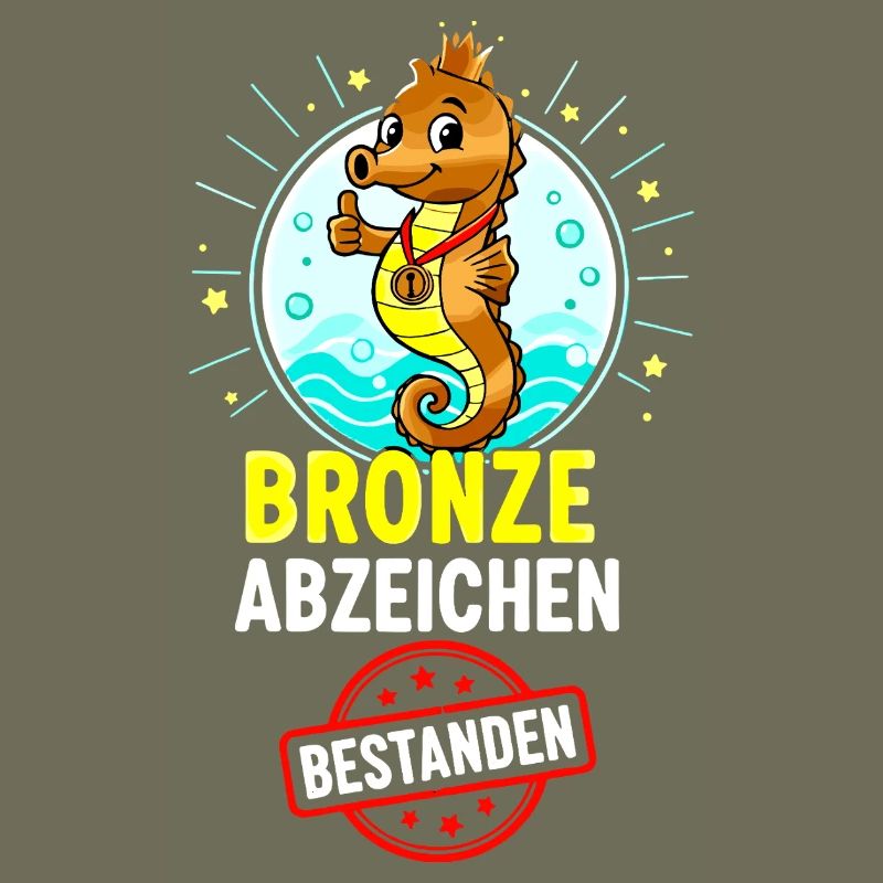 Bronze Seepferdchen Abzeichen 