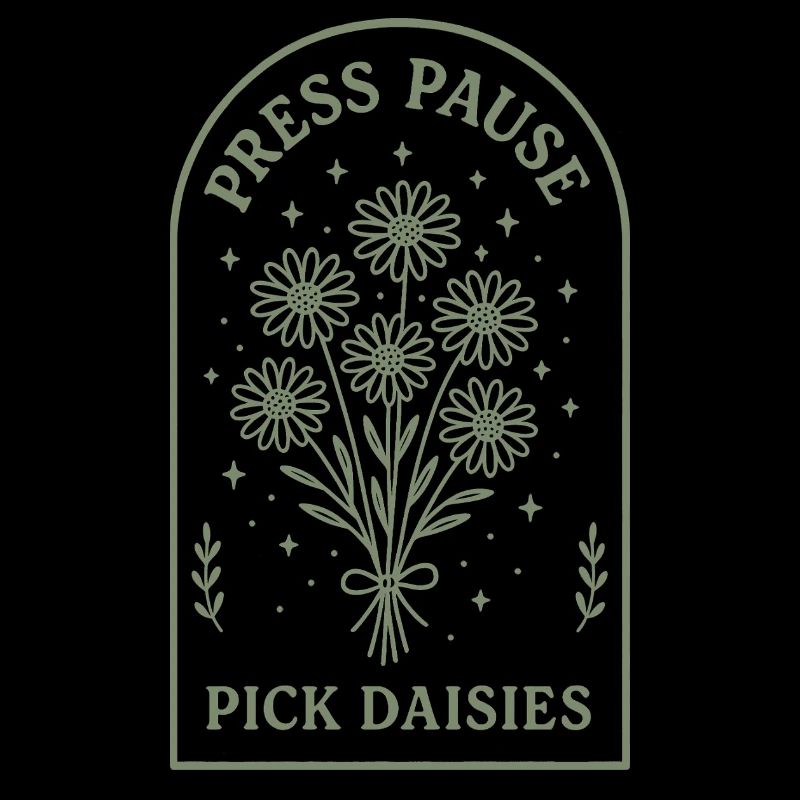 Pause machen und Blumen pfücken