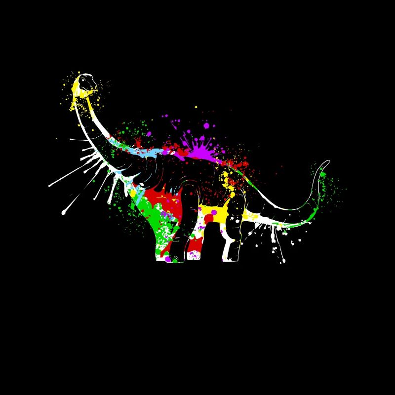 Splash art Dinosaure sauropode diplodocus