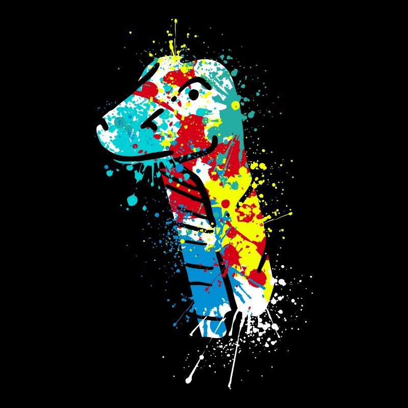 Splash art Tête de dinosaure sauropode diplodocus