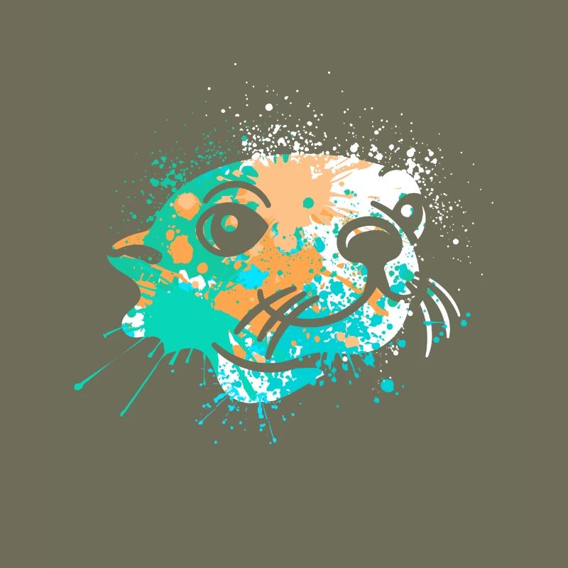 Splash Art Seehund Seelöwe Robbe
