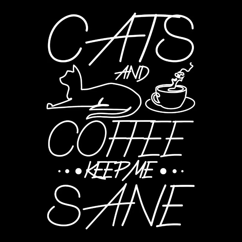 Cats and coffee keep me sane