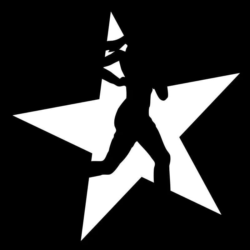 running woman with star 2c / jogging