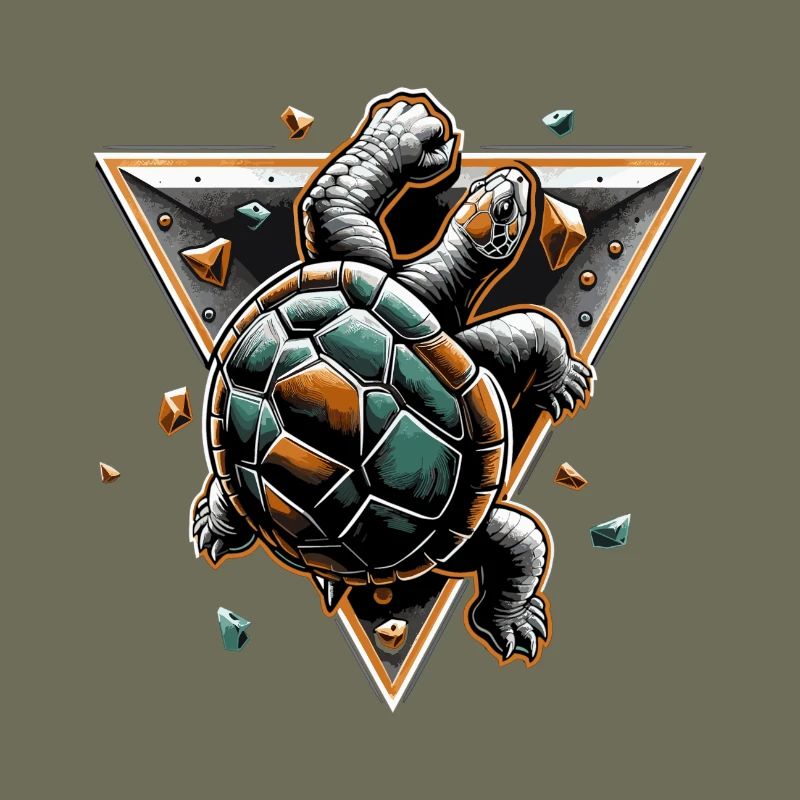 Bouldern Schildkröte Klettern Geschenk