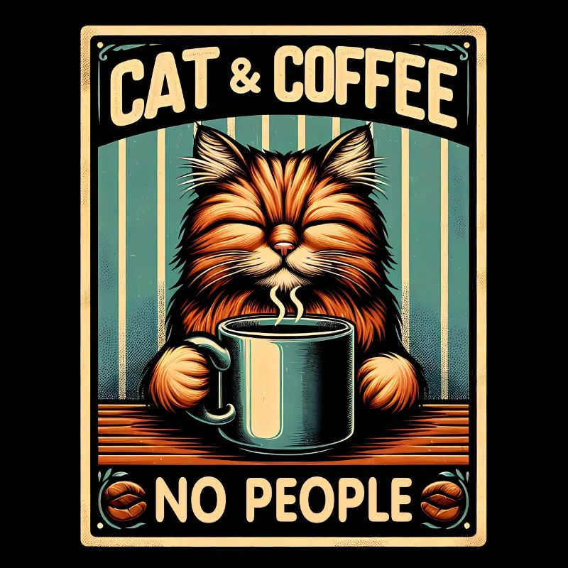 Le chat et le café, pas les gens