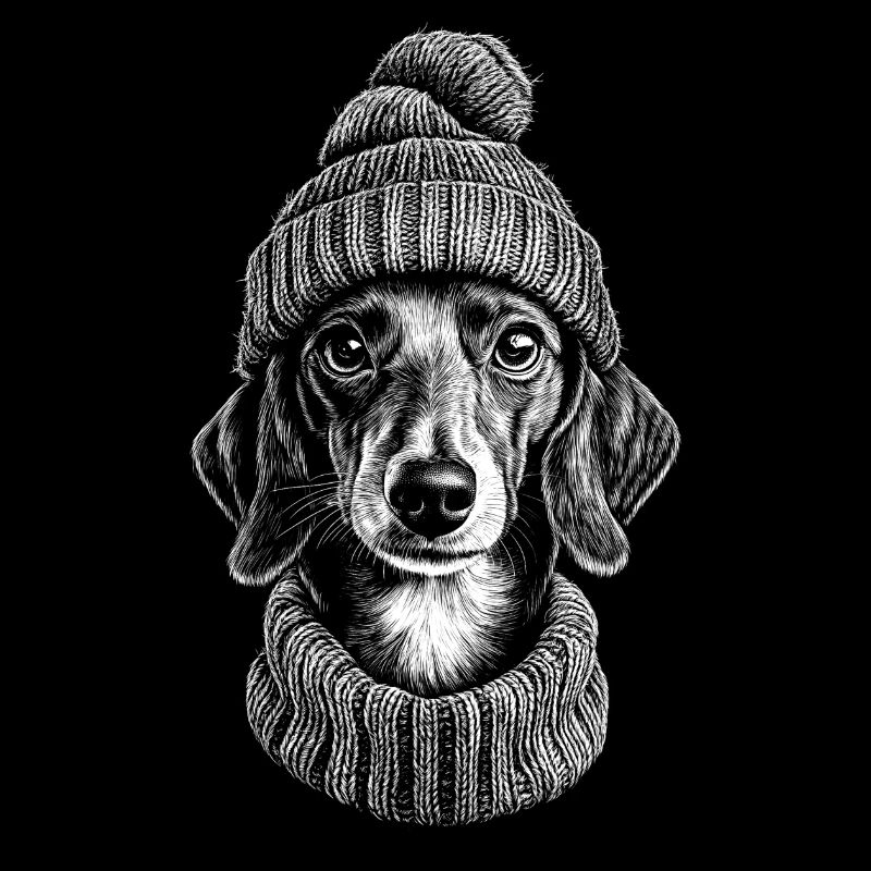 Teckel bobble chapeau chapeau teckel chien chien