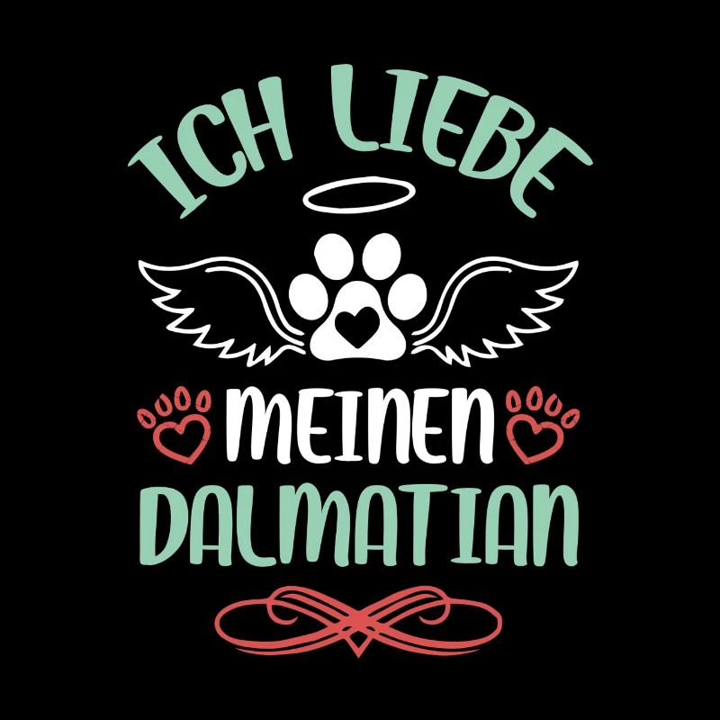 Ich liebe Dalmatian Engel