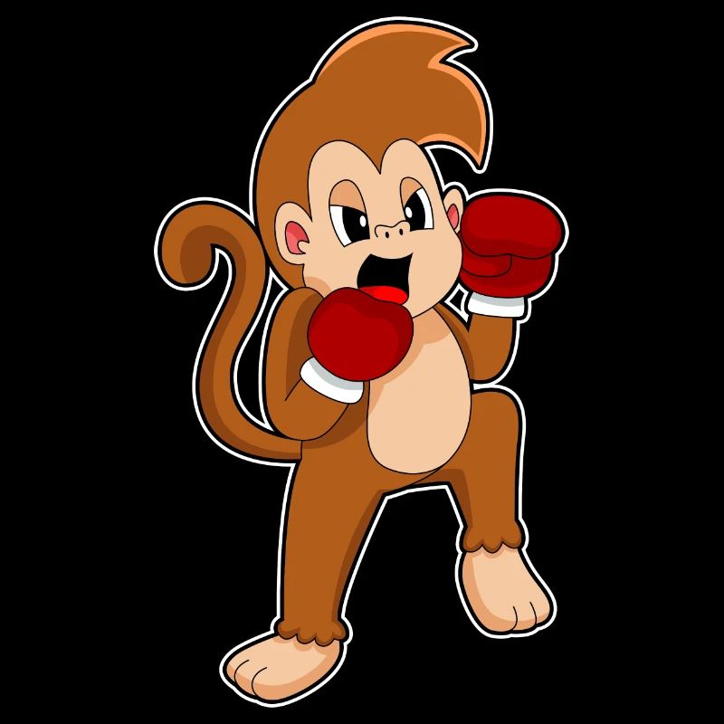 Monkey Boxer Boxing Gloves Boxing