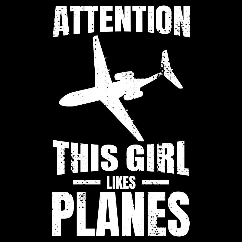 Dieses Mädchen mag Flugzeuge