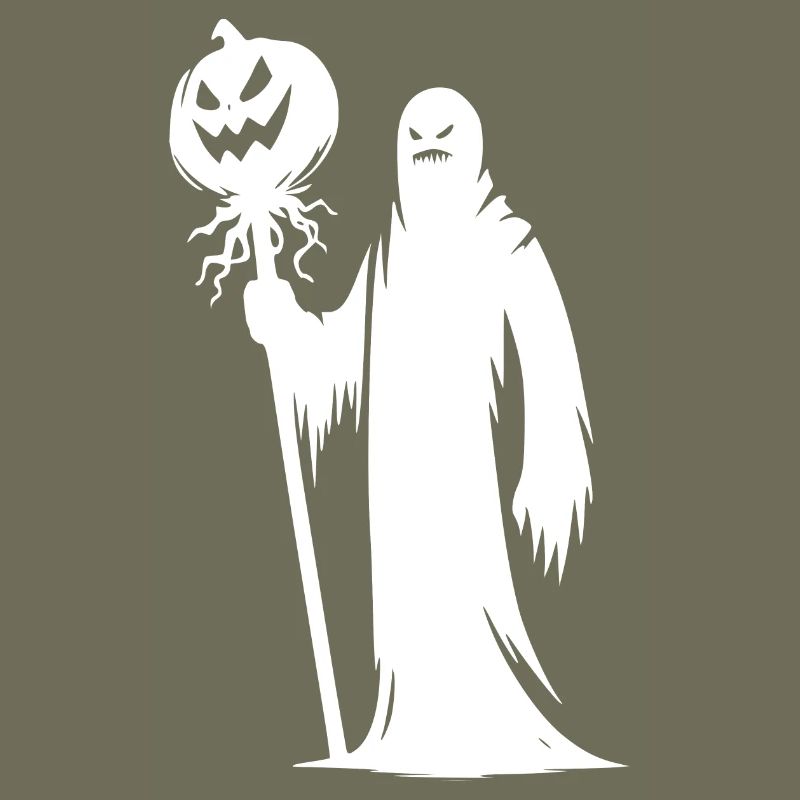 Scary Ghost Halloween Pumpkin Lantern