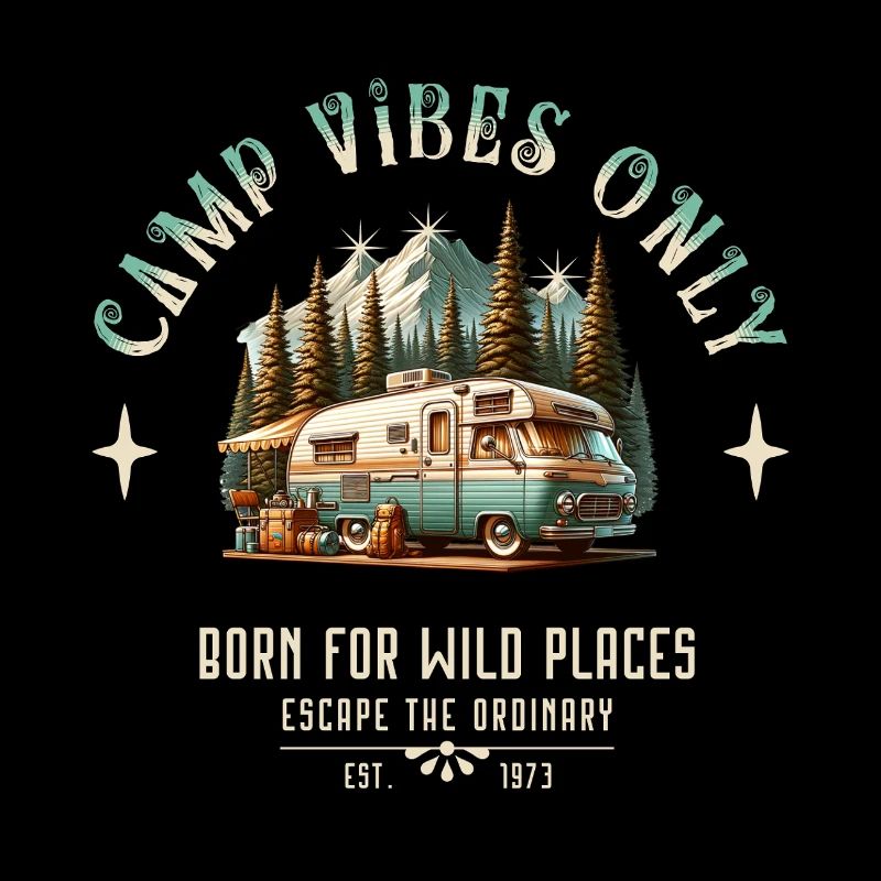 Campers in the mountains