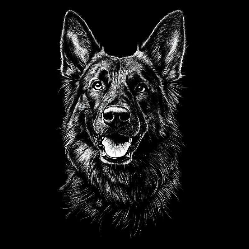 Deutscher Schäferhund Portrait Hunde Hund