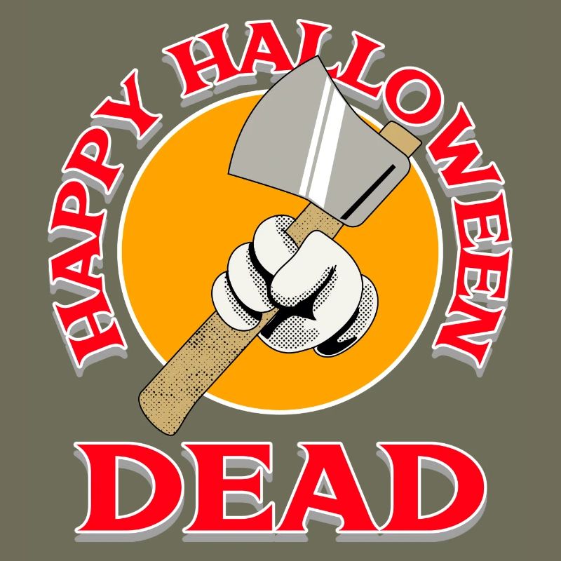 Halloween Axt mit Totendesign