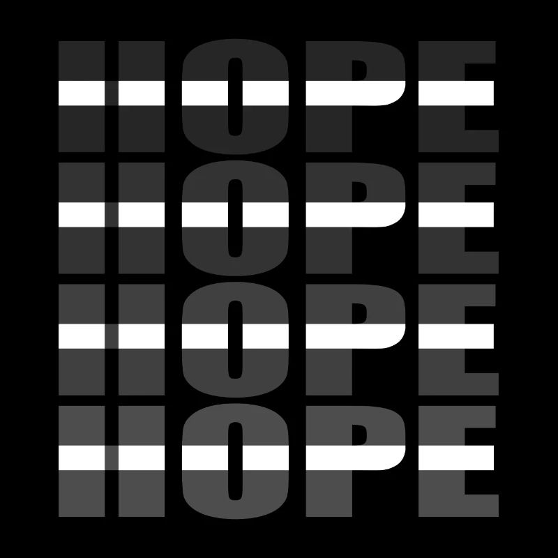Hope Grid: Monochrome Typographic Matrix