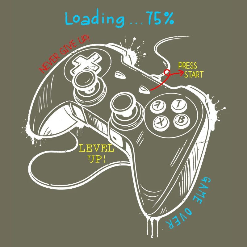 Controller-Kunst im Retro-Gaming-Stil