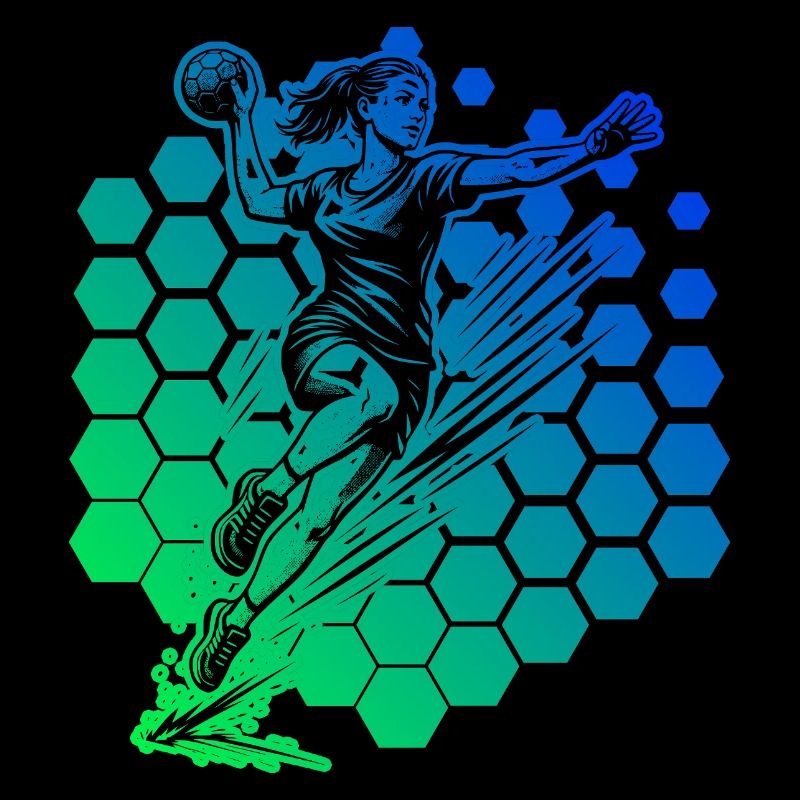 Handball motif with recognition value for