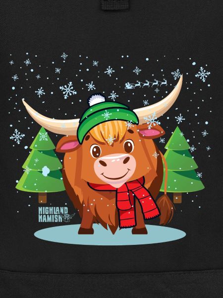 Highland Weihnachtskuh