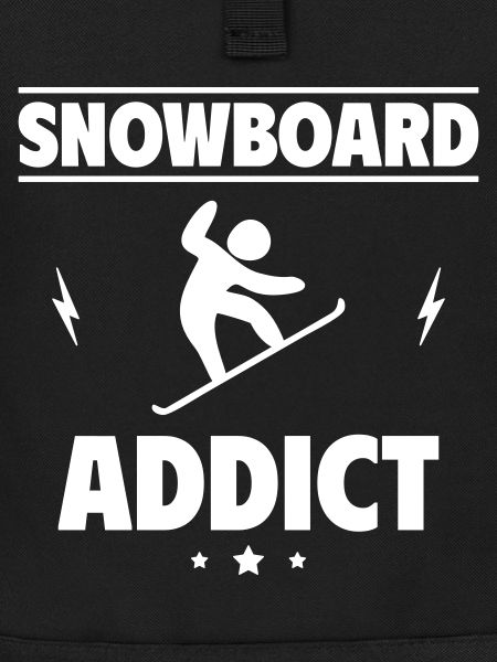 Addicted to snowboarding