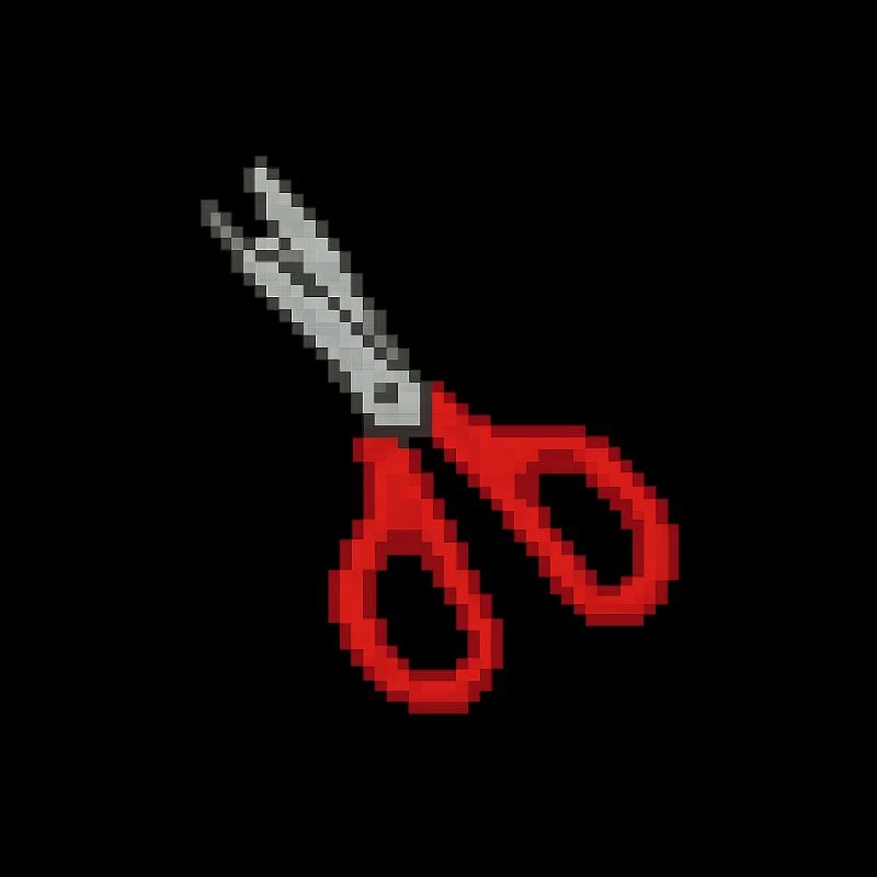 Ciseaux Rétro Rouge