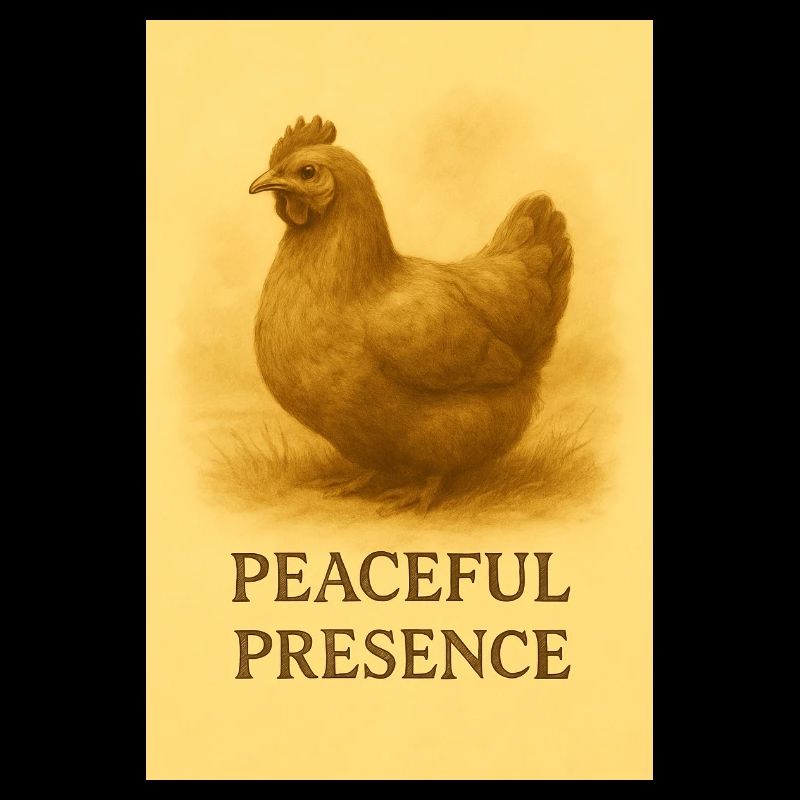 Quiet chicken presence