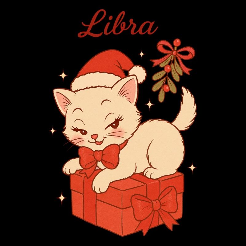 Libra Christmas Kitten Gift