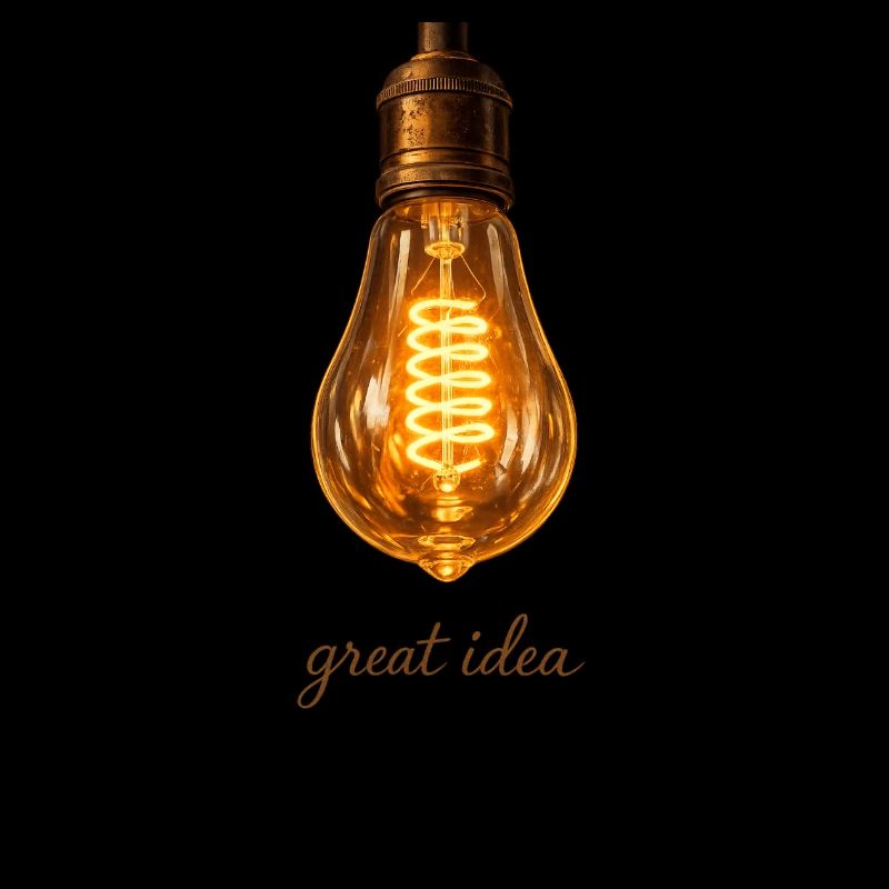 Vintage Edison light bulb great idea