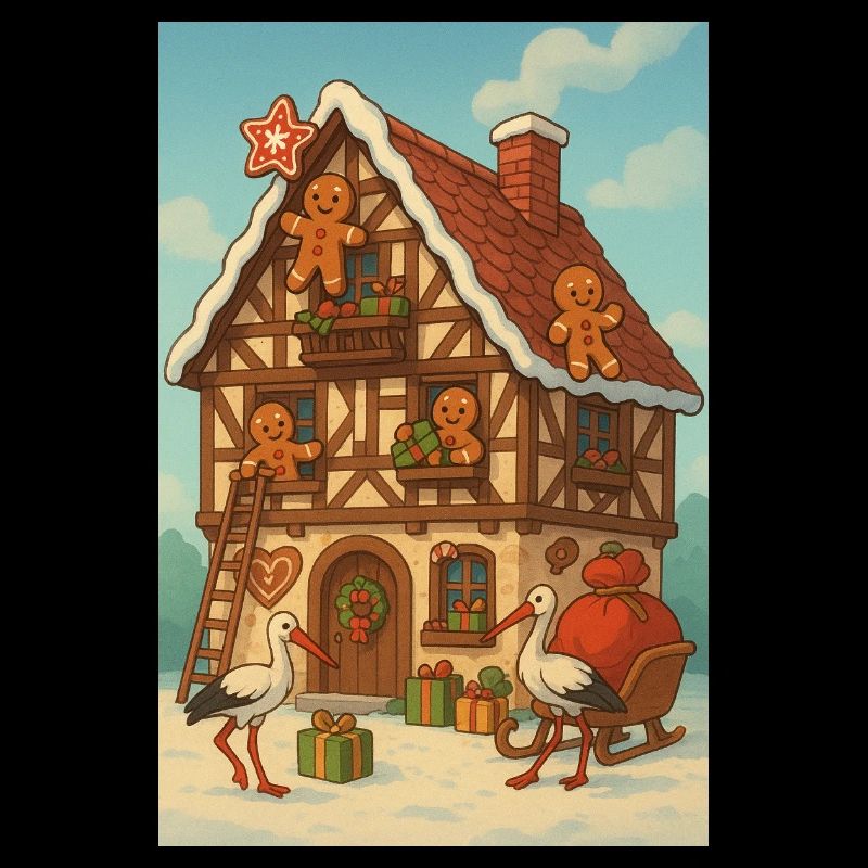 Elsass-Fachwerkhaus Märchen-Lebkuchen
