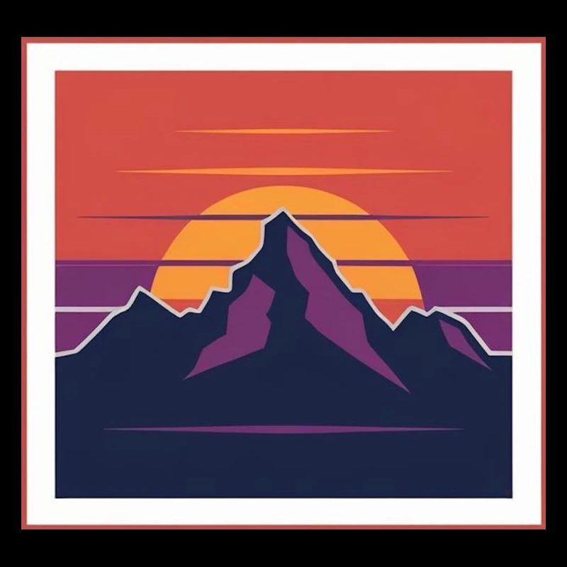 Sunset Peaks zwischen den Bergen