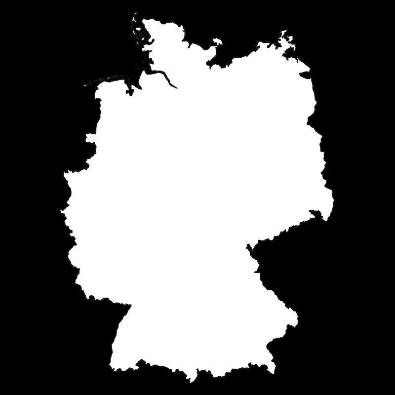 Germany Maps Silhouette