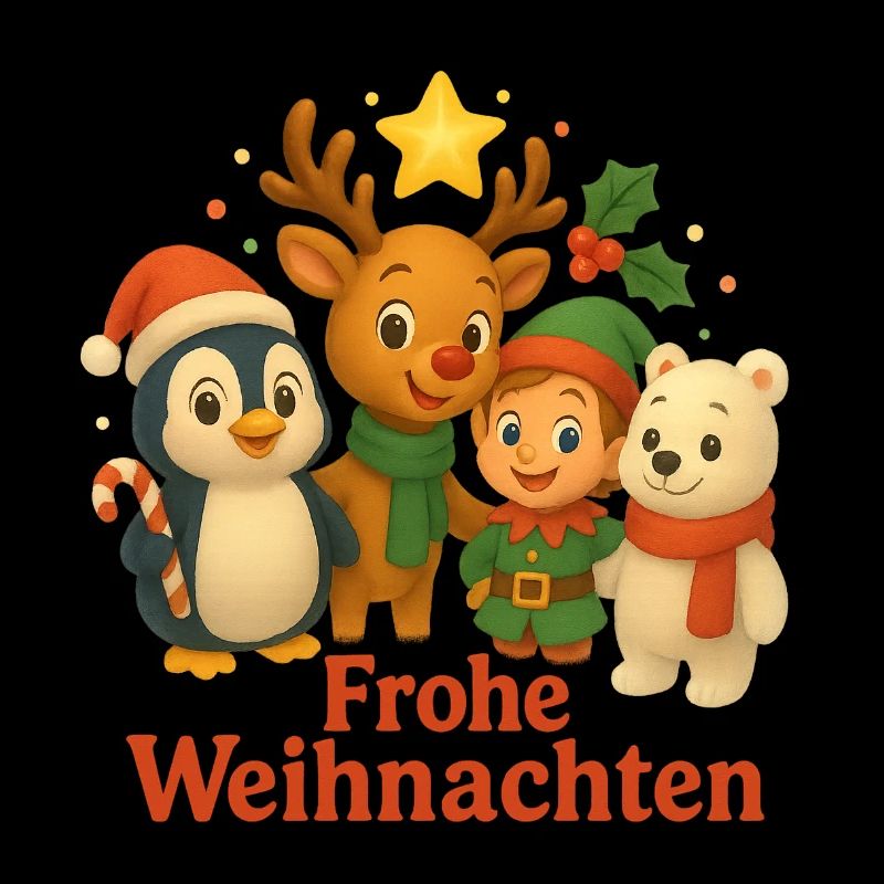 Joyeux Noël Hiver Amis Scène