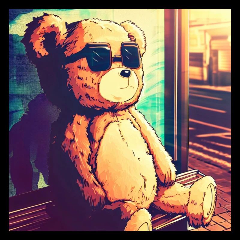 Teddy on Bus