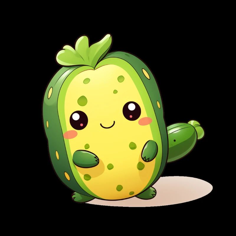 Dancing Kawaii Cactus Cucumber Male