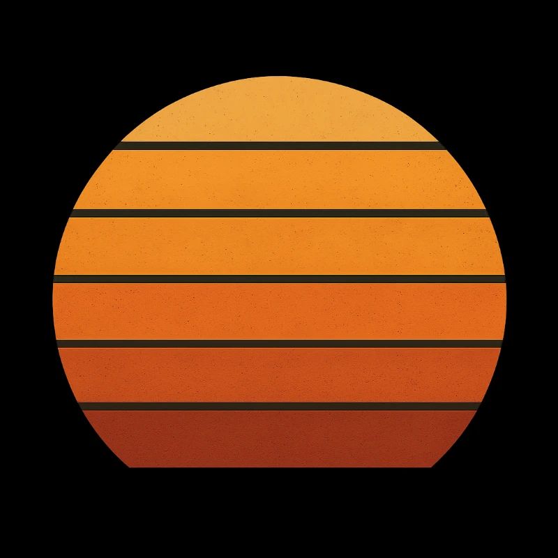 Abstrakte Sonnenuntergangs-Silhouette
