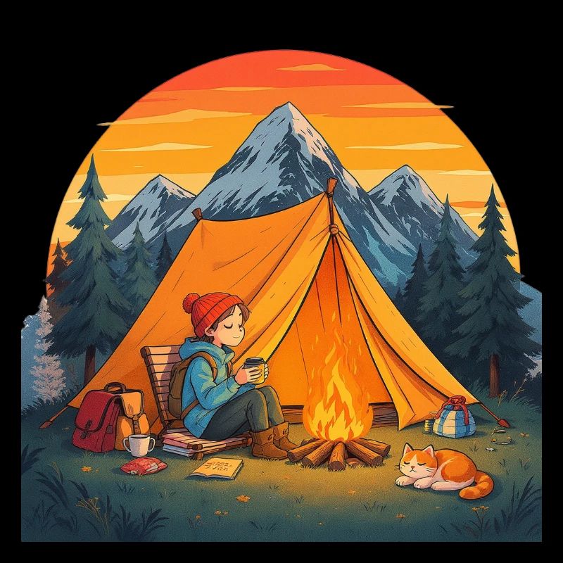 Camping mit Katze
