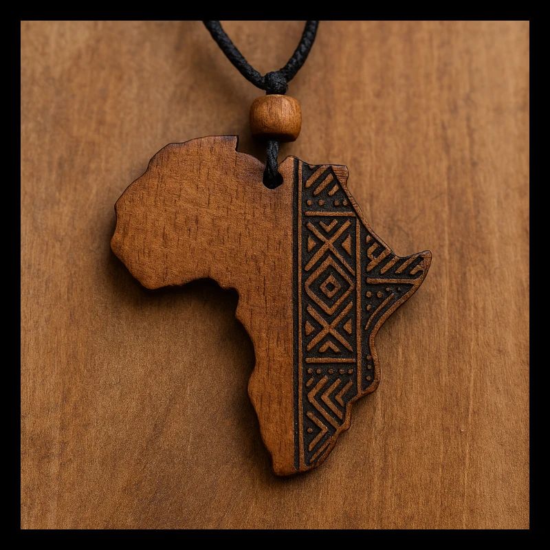Afrika-Holzgraviertes Stammesmuster