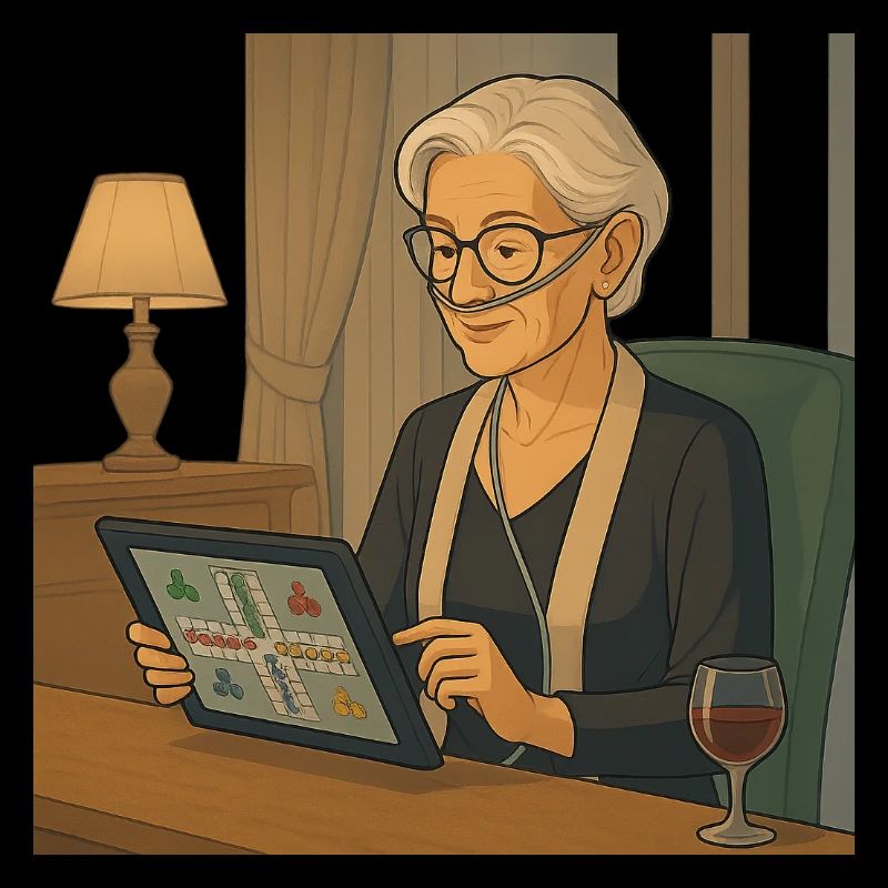 am Tablet Spielabend