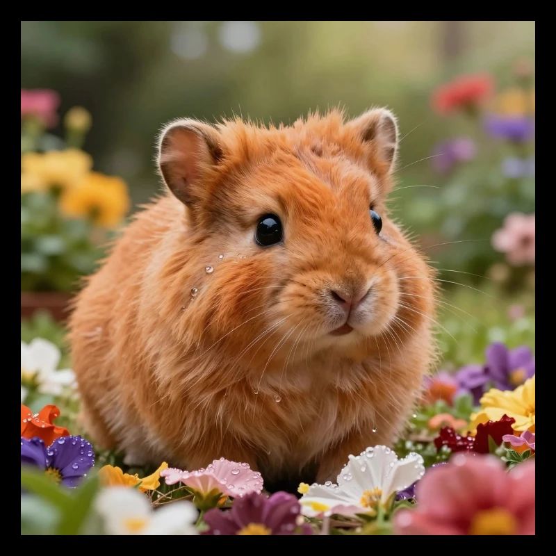 Rêve de hamster fleuri