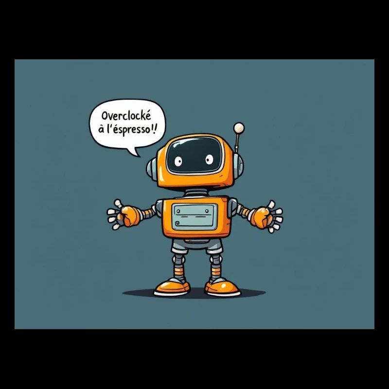 Cute Robot with Retro Charm