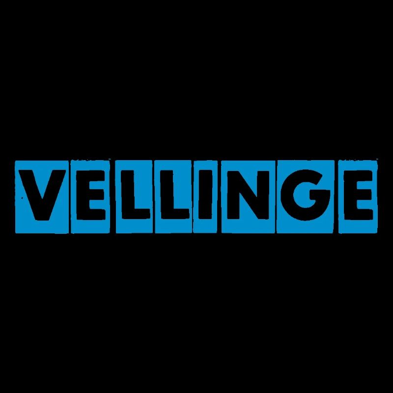 Vellinge – Blaues Textdesign