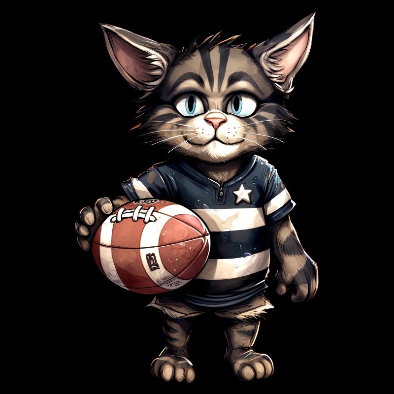 Chat Joueur de Rugby