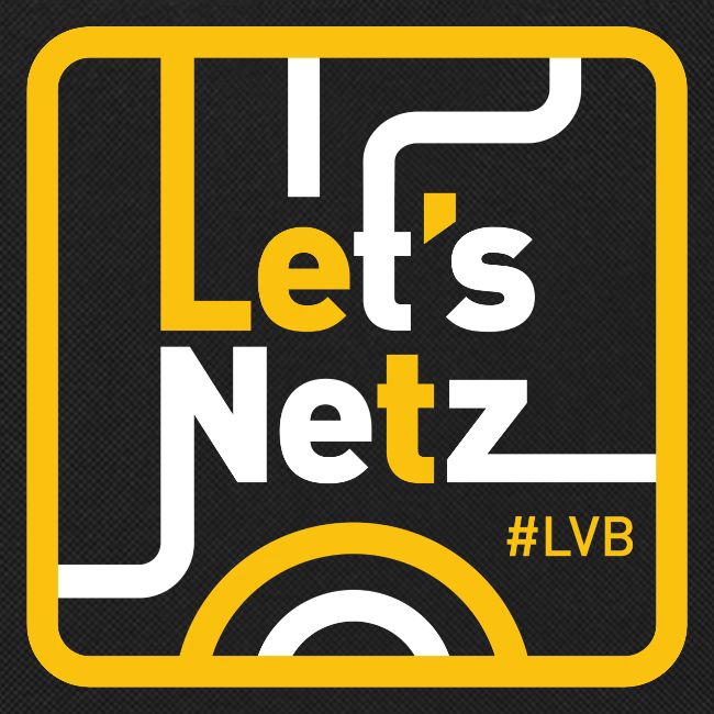 Let's Netz - gelb/weiß