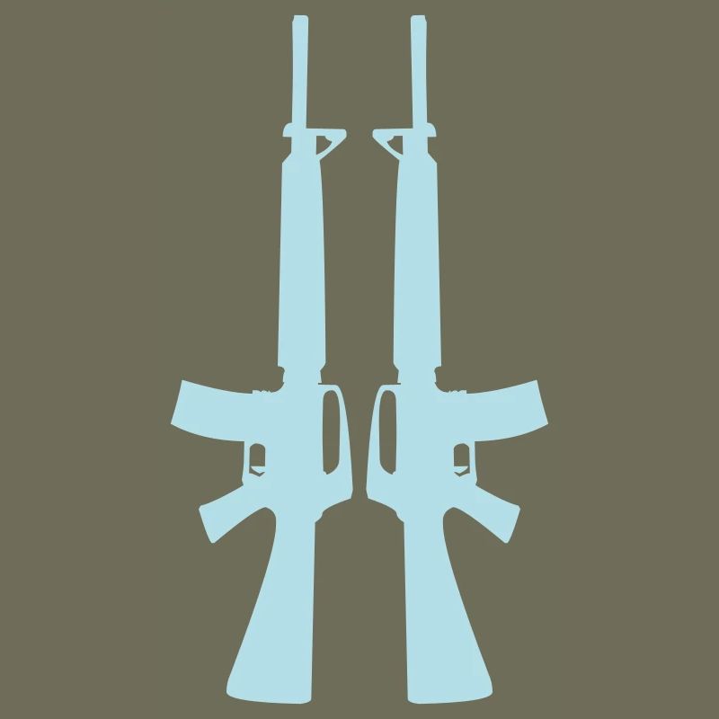 Double Rifle Silhouette