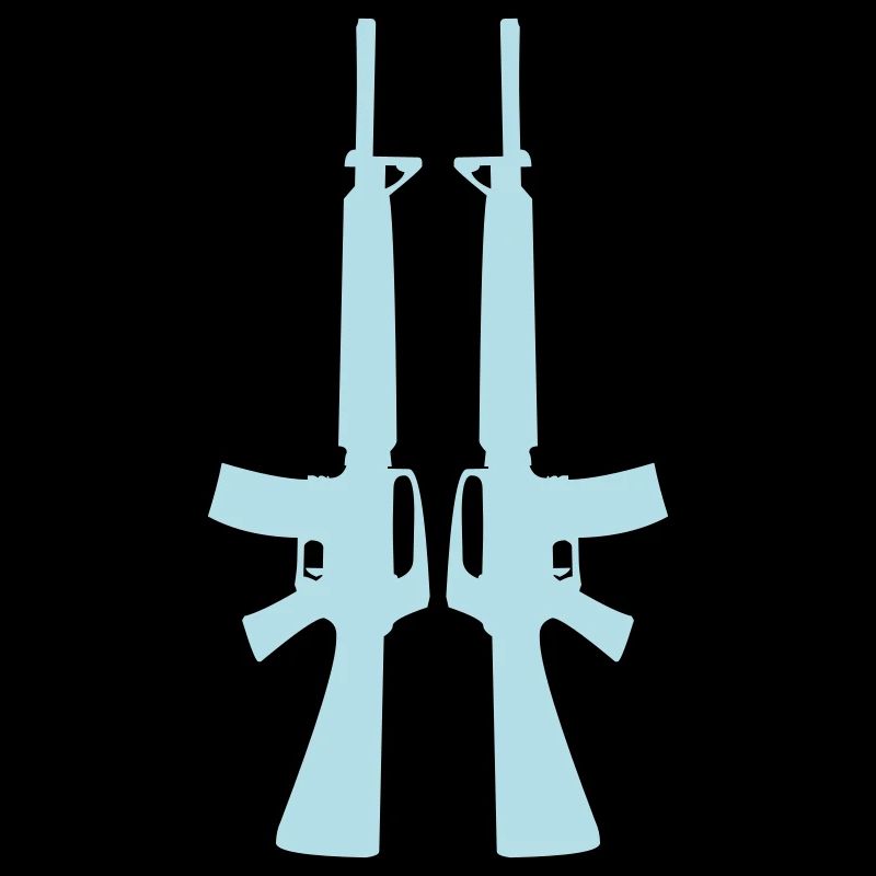 Double Rifle Silhouette